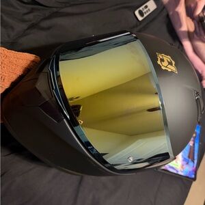 HAX Obsidian Dual Lense Moto Helmet